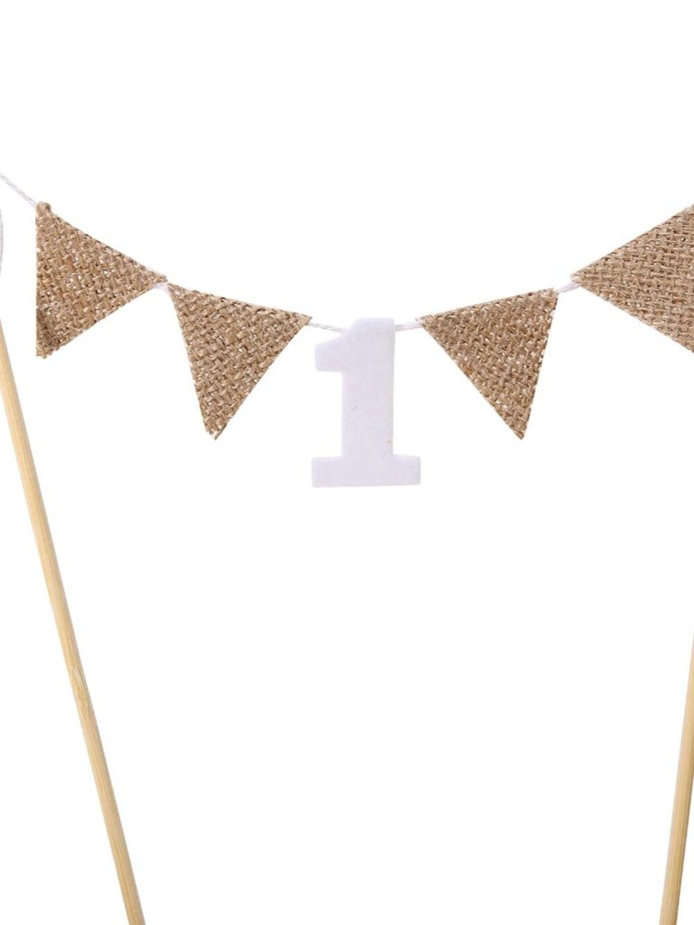 One in A Birthday Party Cake Flag - 1st Birthday Party Headband - Sparkled Birth